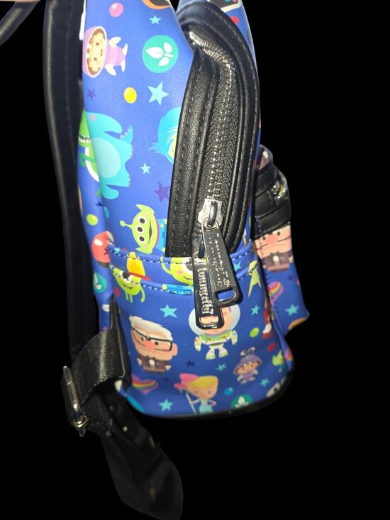 Disney Parks Loungefly Pixar Character All Over Print Mini Backpack Blue main image 6